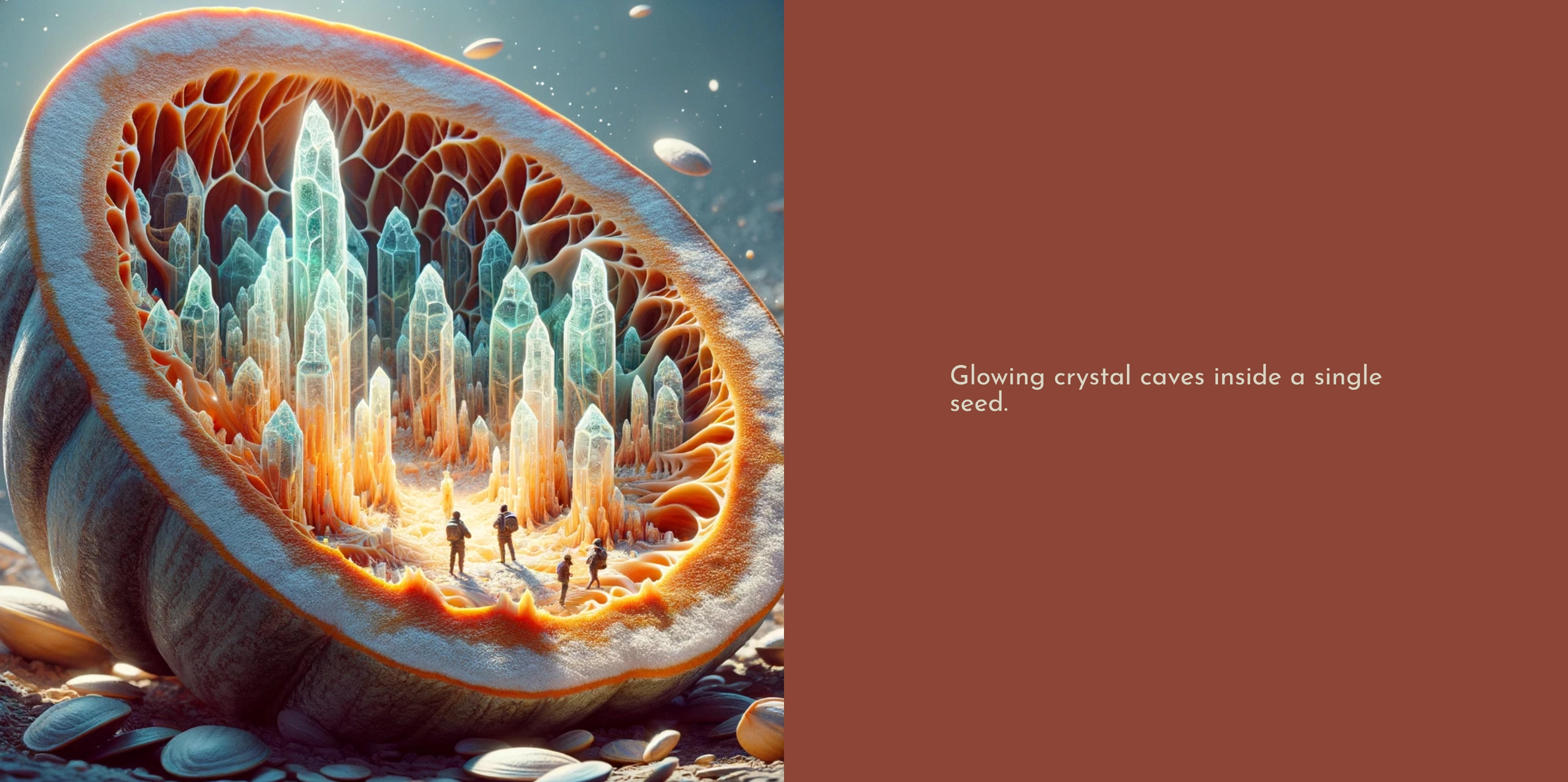 Pumpkin seed — crystal caves