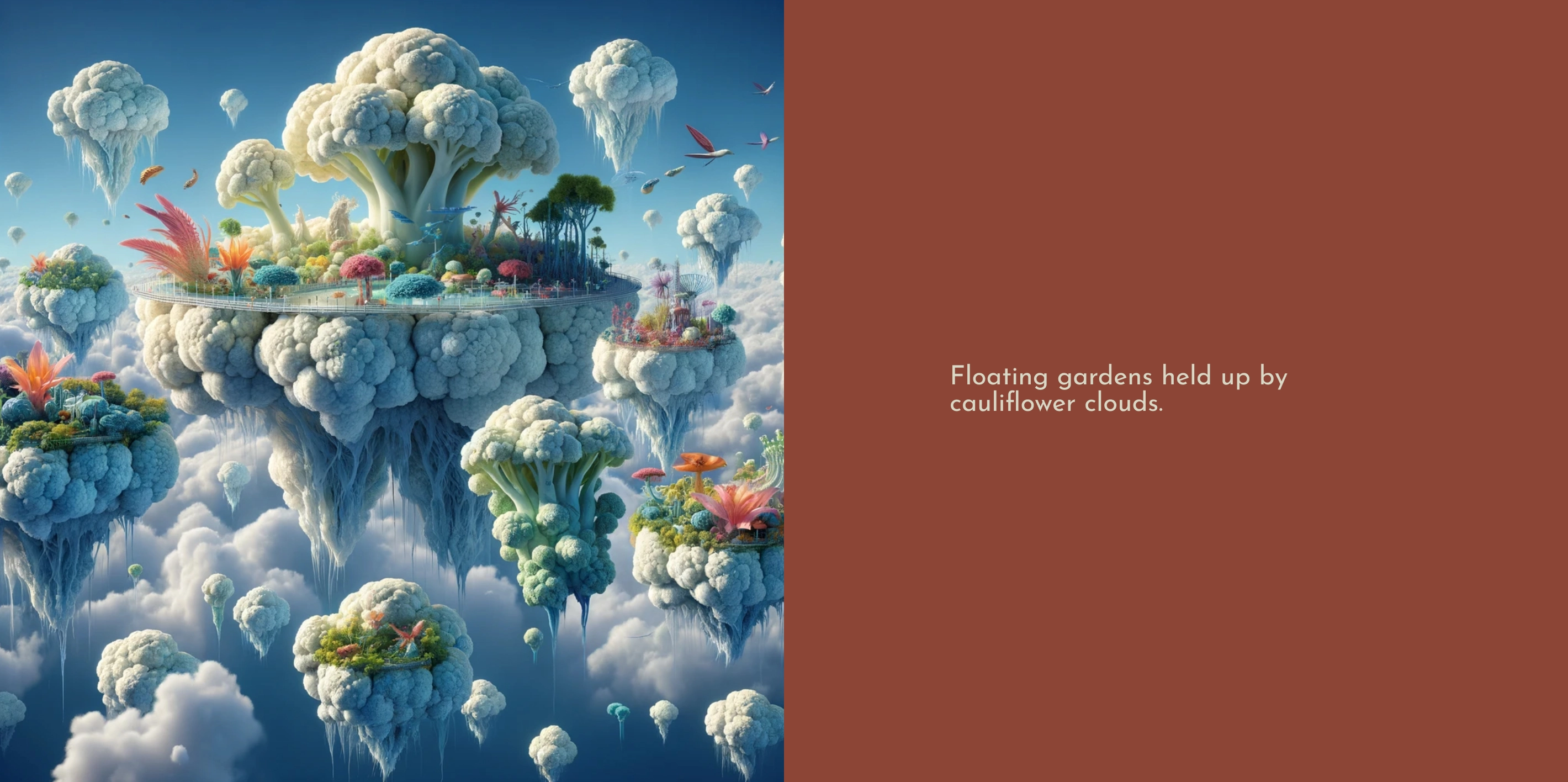 Cauliflower — floating gardens